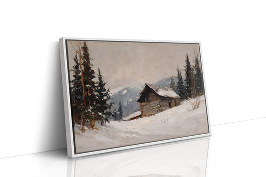 Mountain Cabin Waits For Spring