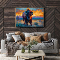 Sunset Paints The Buffalo's Soul