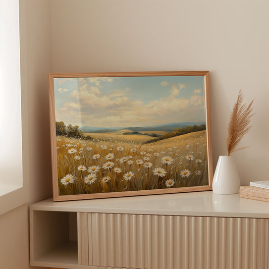 Summer Daisies Dance Through Golden Fields
