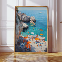 Summer Floats Along Mediterranean Cliffs