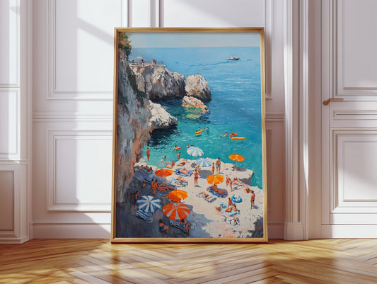 Summer Floats Along Mediterranean Cliffs