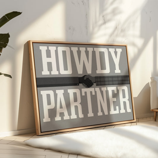 Howdy Partner Vintage Western Greeting