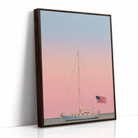 Anchored at Dusk, Flag Flying