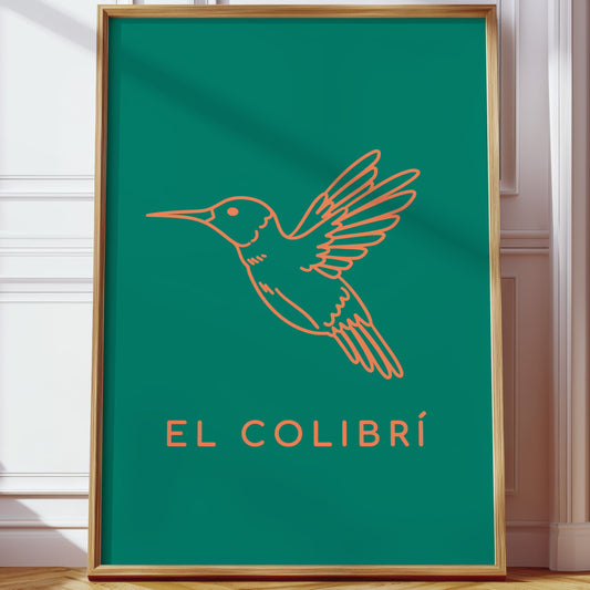 Coral Wings Dance Through Emerald Skies