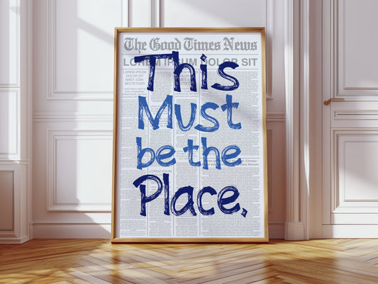 Blue Letters Find Their Home