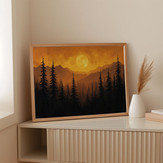 Ancient Pines Watch Golden Moon