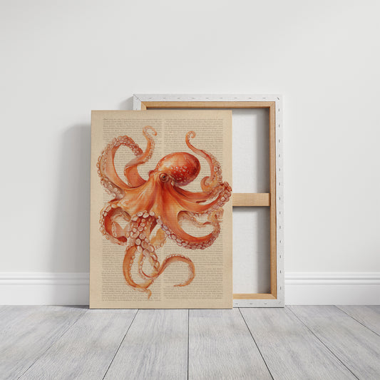 Coral Tentacles On Vintage Pages