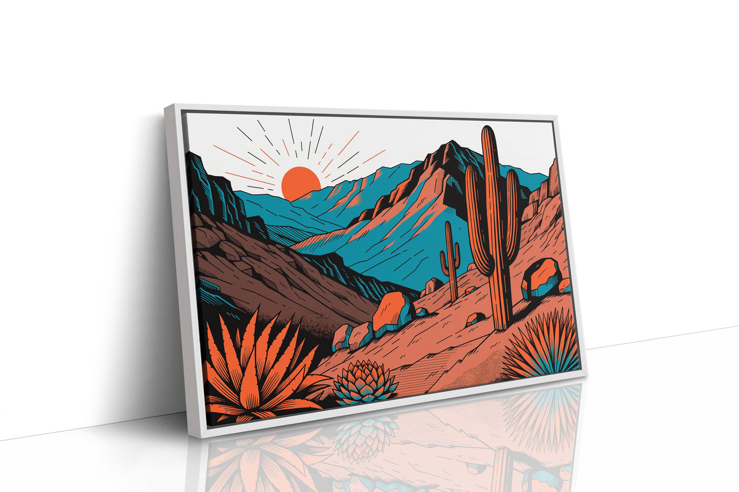 Sunrise Over Saguaro Ridge