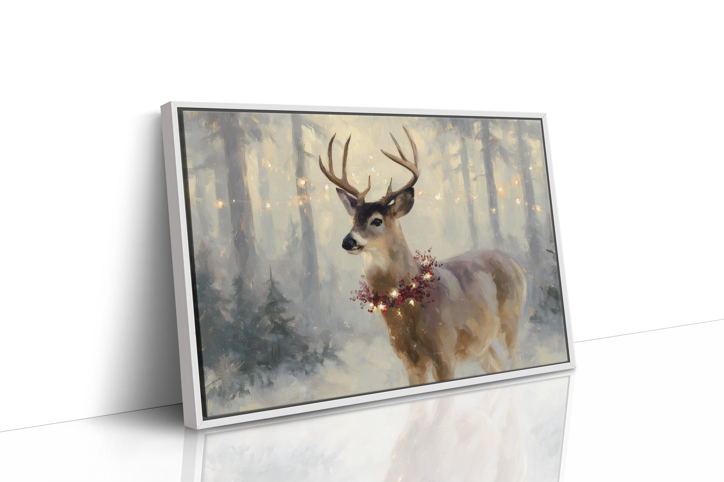 Winter Forest Crowns Noble Stag