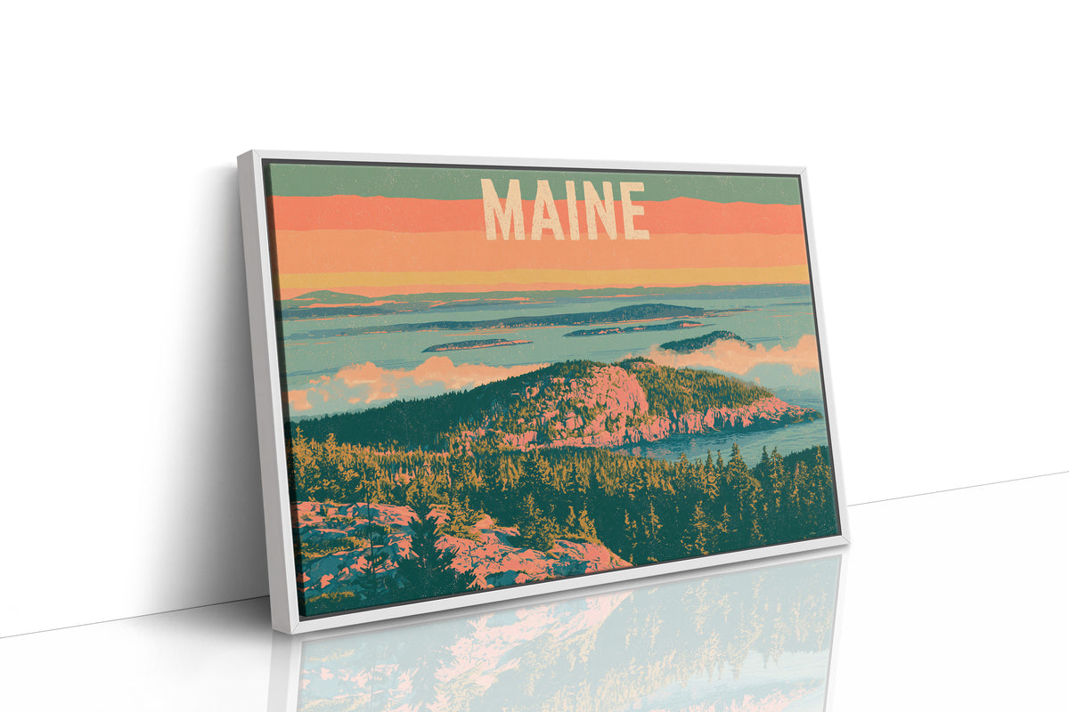 Maine Coastal Summit Sunset