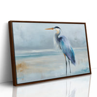 Blue Sentinel At Misty Shore