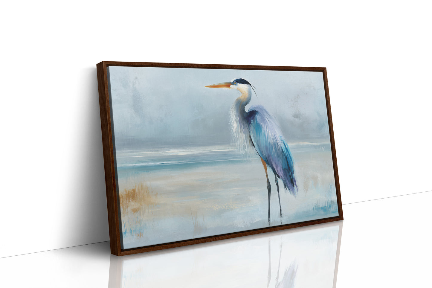 Blue Sentinel At Misty Shore