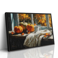 Pumpkins Rest On October's Windowsill