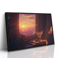 Sunset at Thirty Thousand