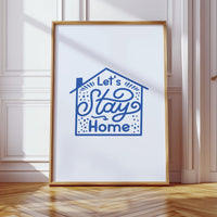 Cozy Letters Dance In Blue