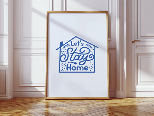 Cozy Letters Dance In Blue