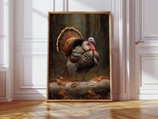 Autumn's Wild Turkey Stands Proud
