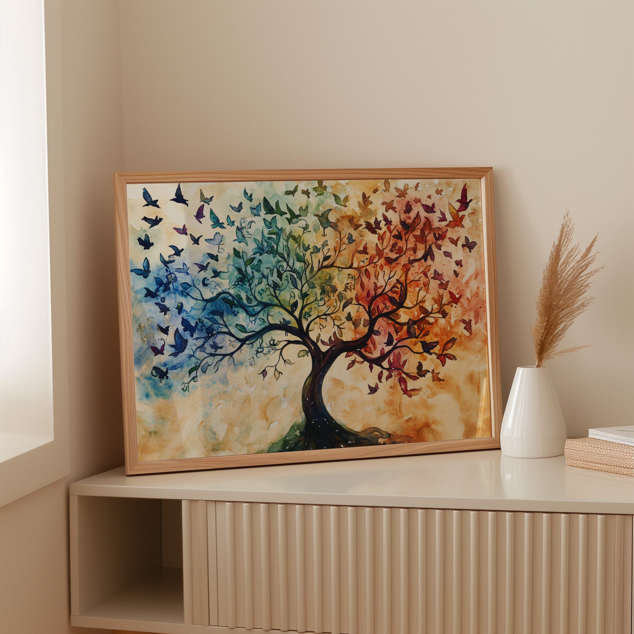 Seasons Dance Through Bird Wings