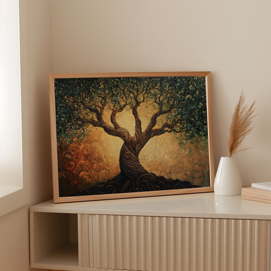 Ancient Olive Dances At Dawn