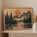Copper Moon Bathes Mountain Lake