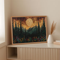 Alpine Meadows Catch Moonlight's Gold