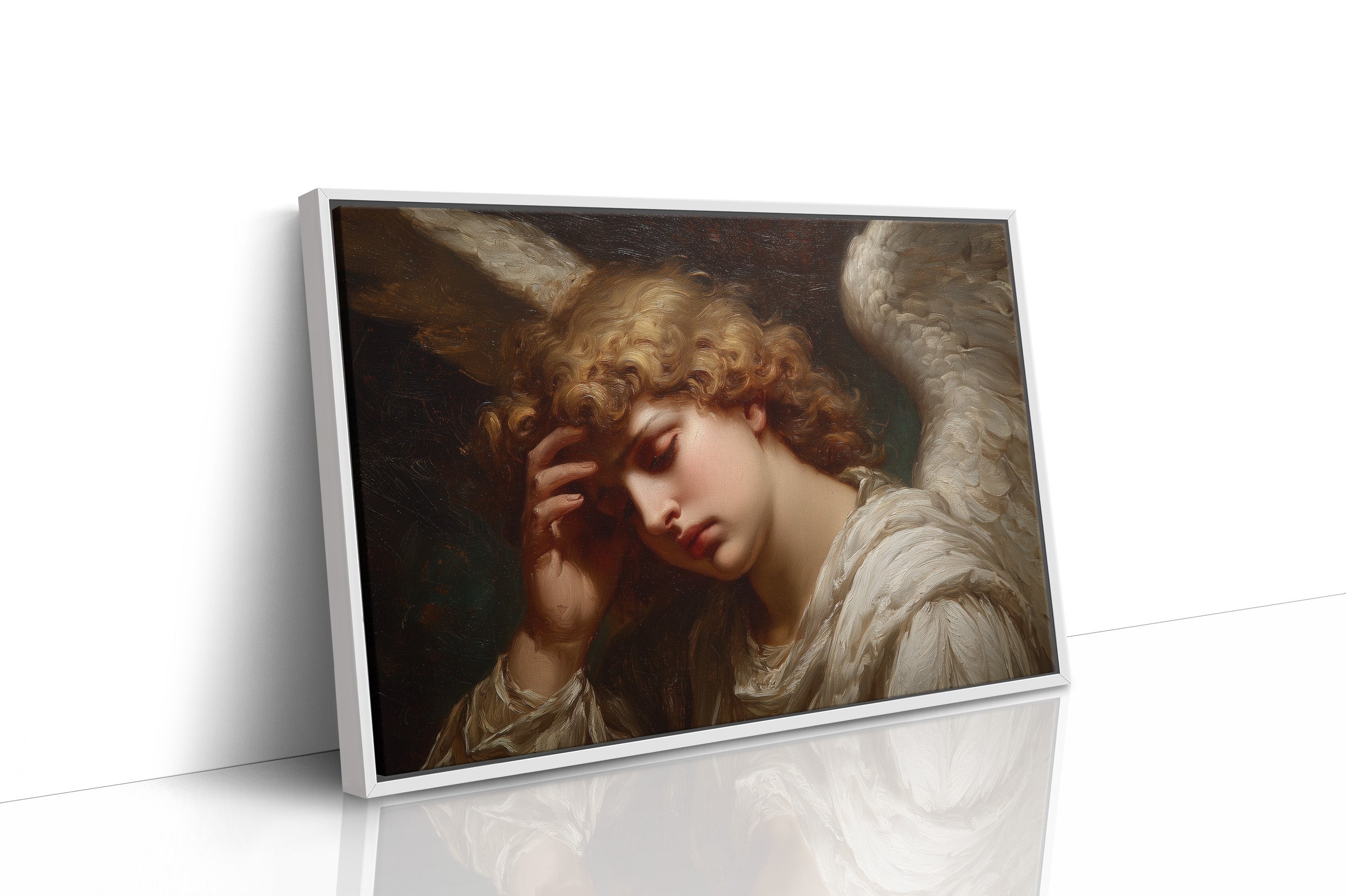 Classical Art Among Quiet Shelves