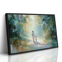 Ethereal Journey Through Luminous Forest
