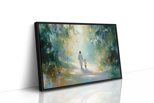 Ethereal Journey Through Luminous Forest