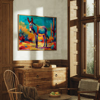 Desert Colors Dance With Burro