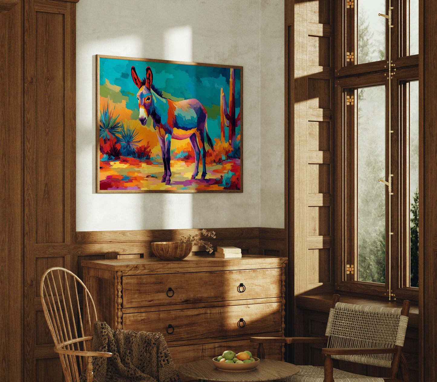 Desert Colors Dance With Burro