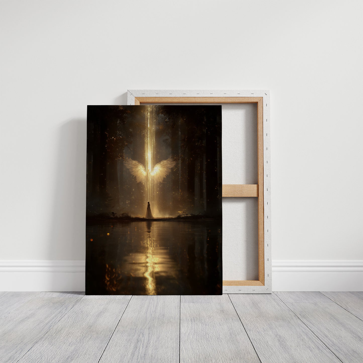 Divine Light Breaks Through Forest