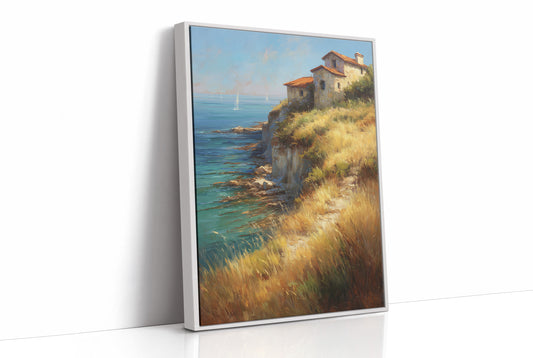 Mediterranean Cliffs Catch Summer Light