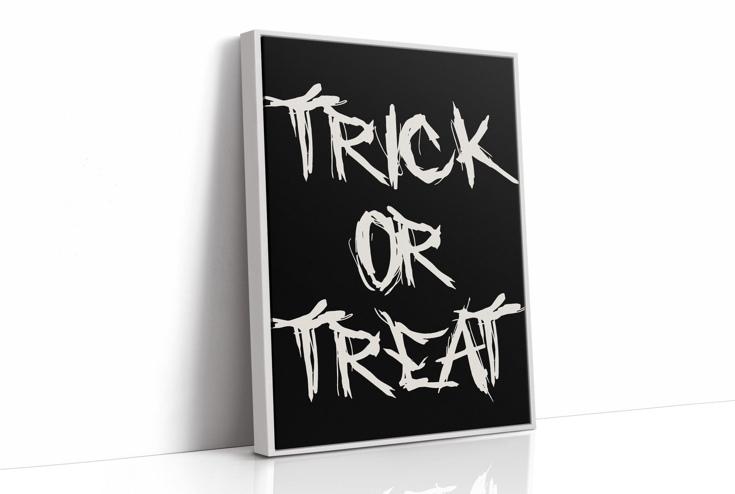 Stark Words Against Midnight Canvas