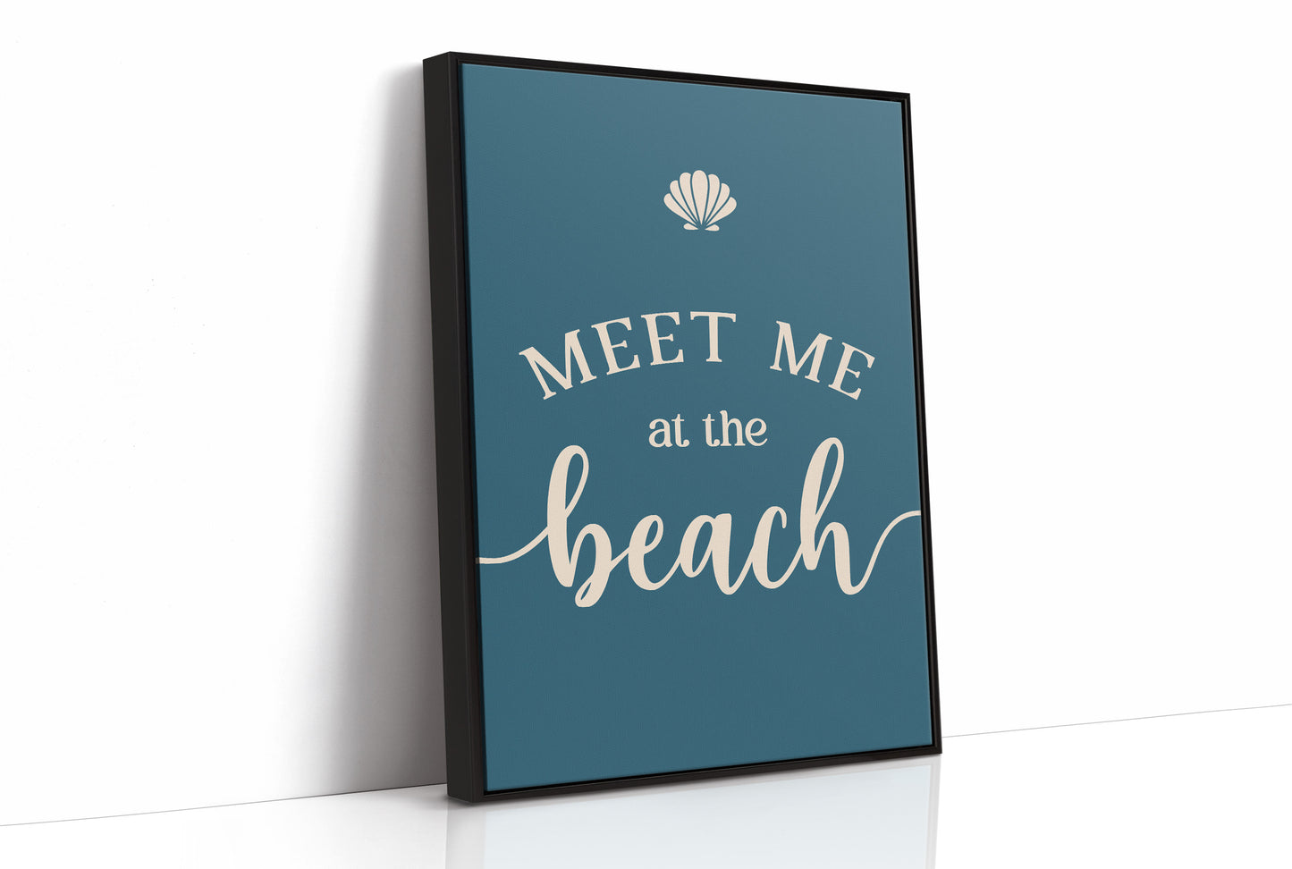 Coastal Invitation in Teal Depths