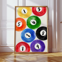 Lucky Numbers Dance In Watercolor