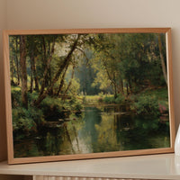 Summer Light Dances Through Forest Stream