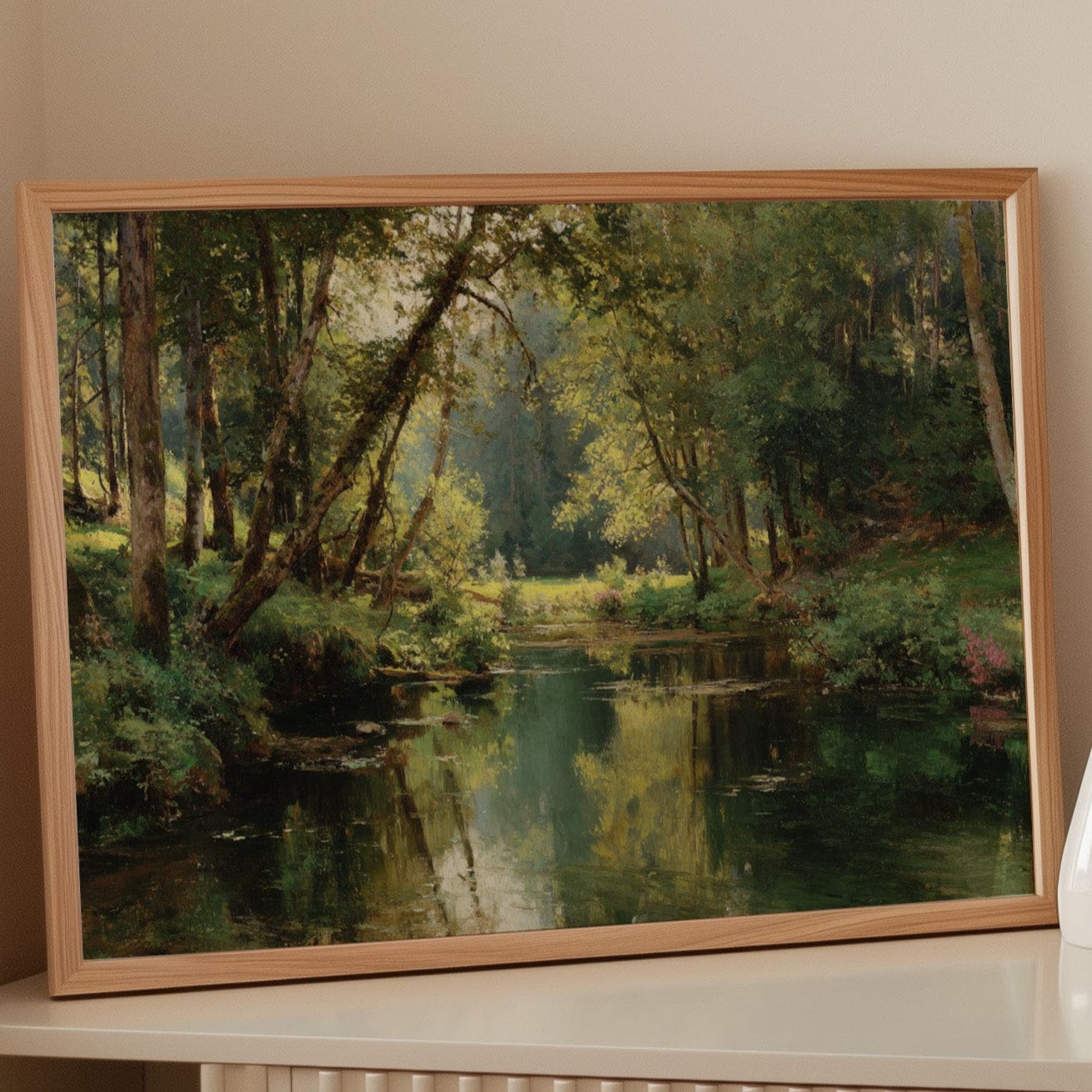 Summer Light Dances Through Forest Stream