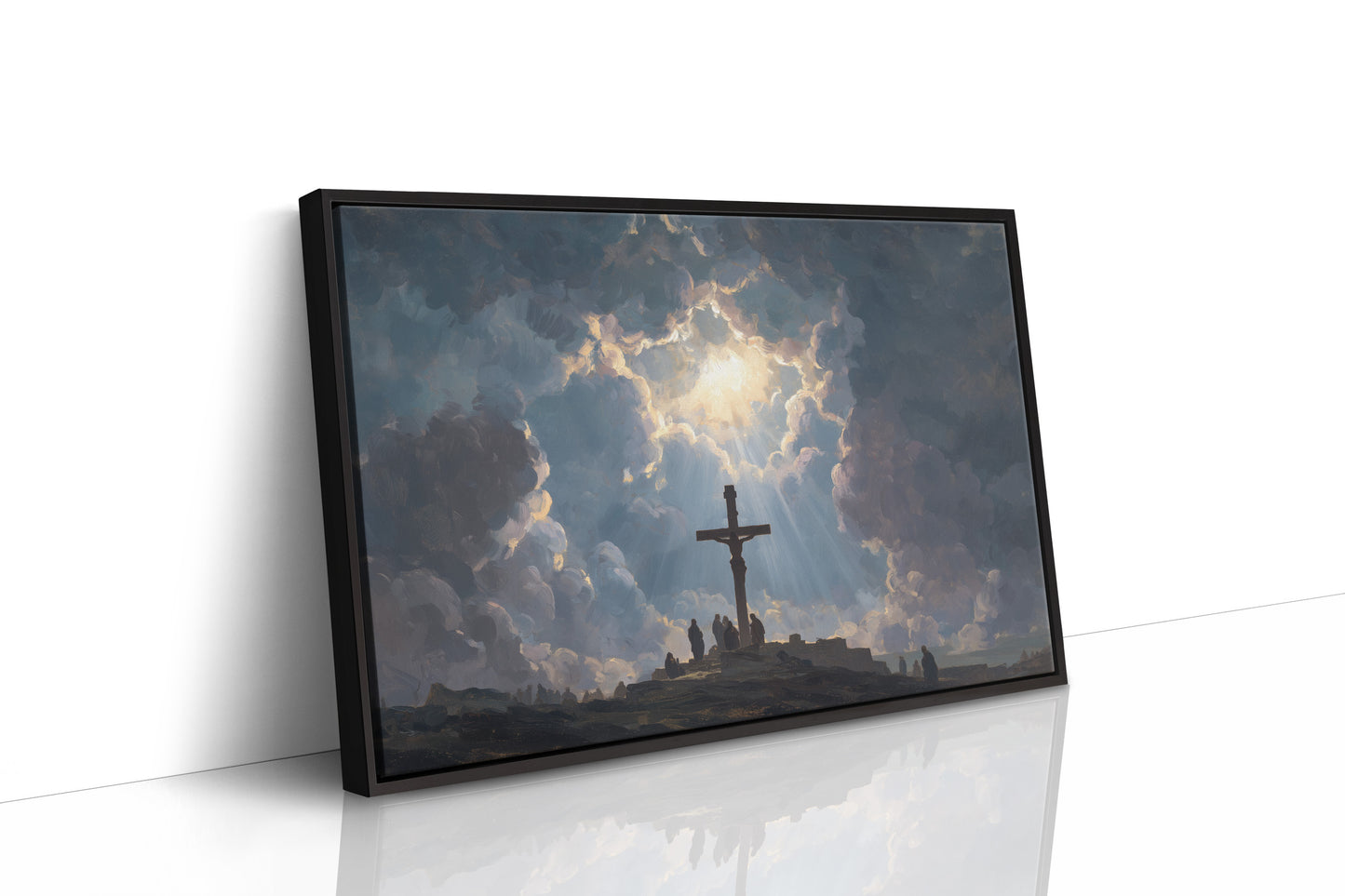Divine Light Breaks Through Storm Clouds