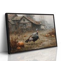 Wild Turkey's Autumn Farmhouse Patrol
