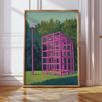Pink Geometry Dreams In Forest