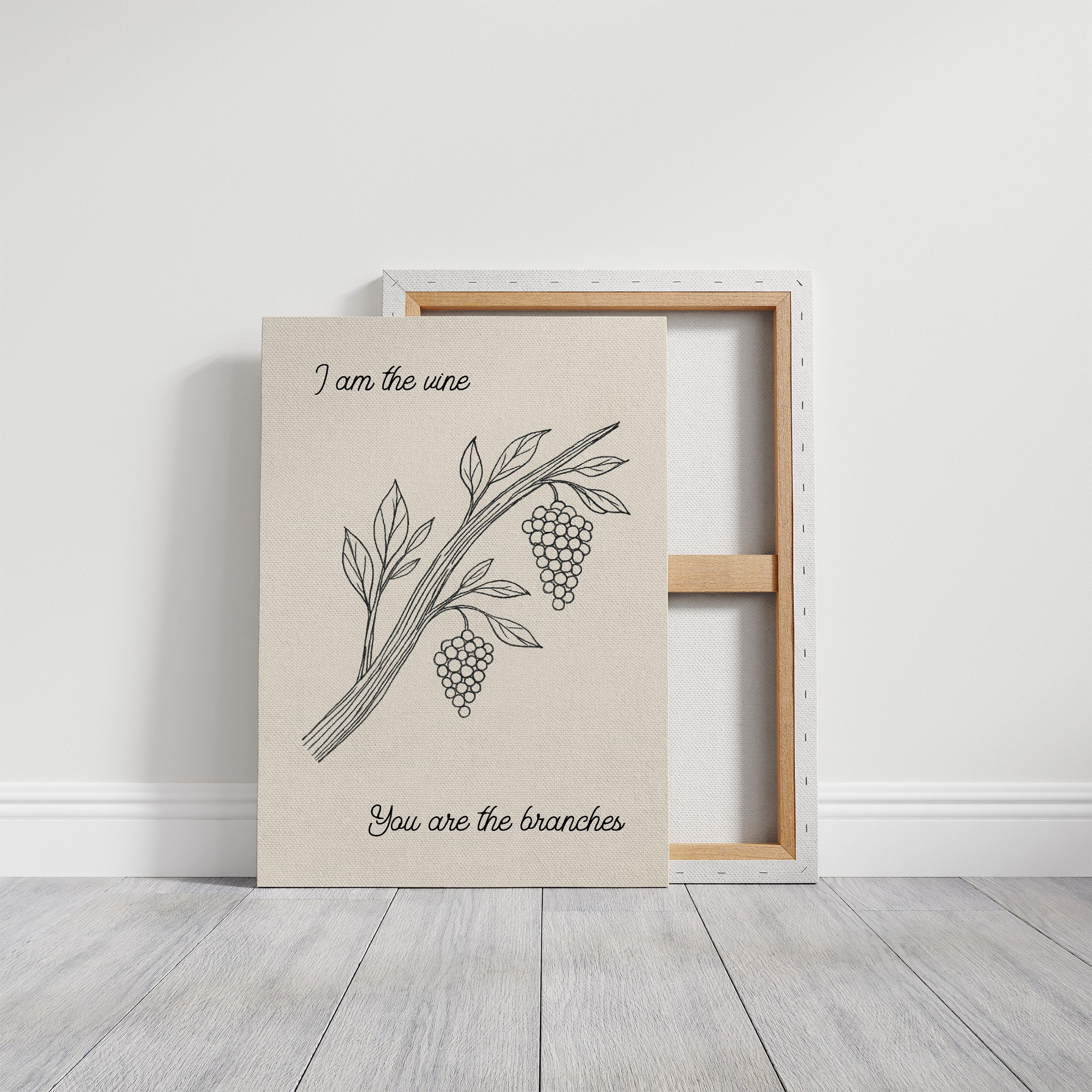 Vineyard Scripture In Simple Lines