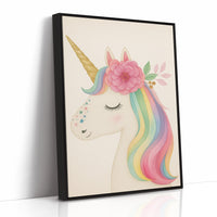 Starlit Unicorn with Rainbow Mane