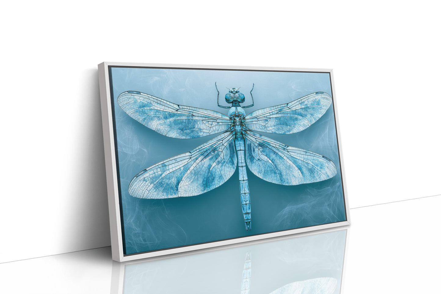 Frost-Blue Dragonfly Study