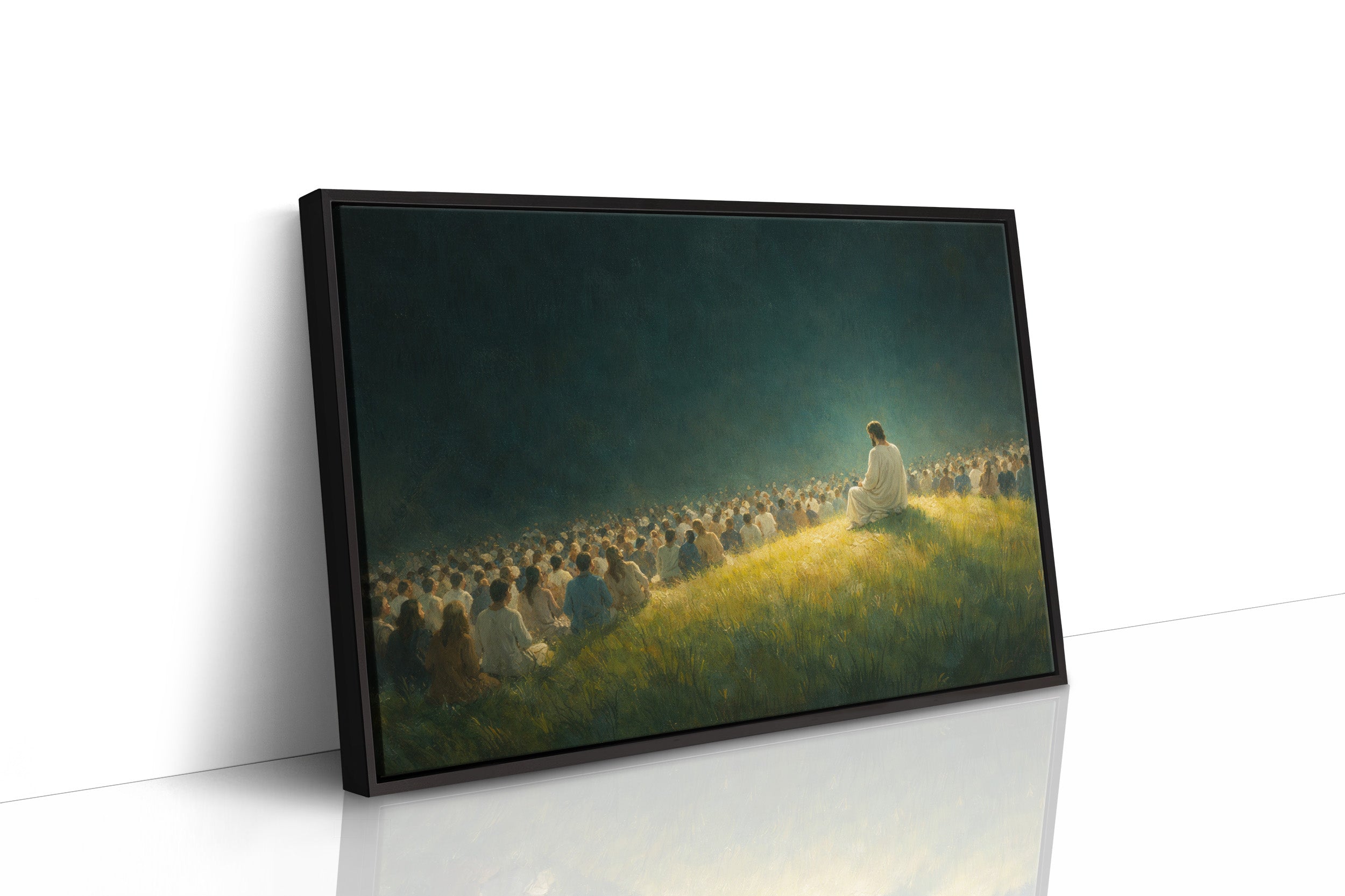 Golden Hillside Gathering at Dusk