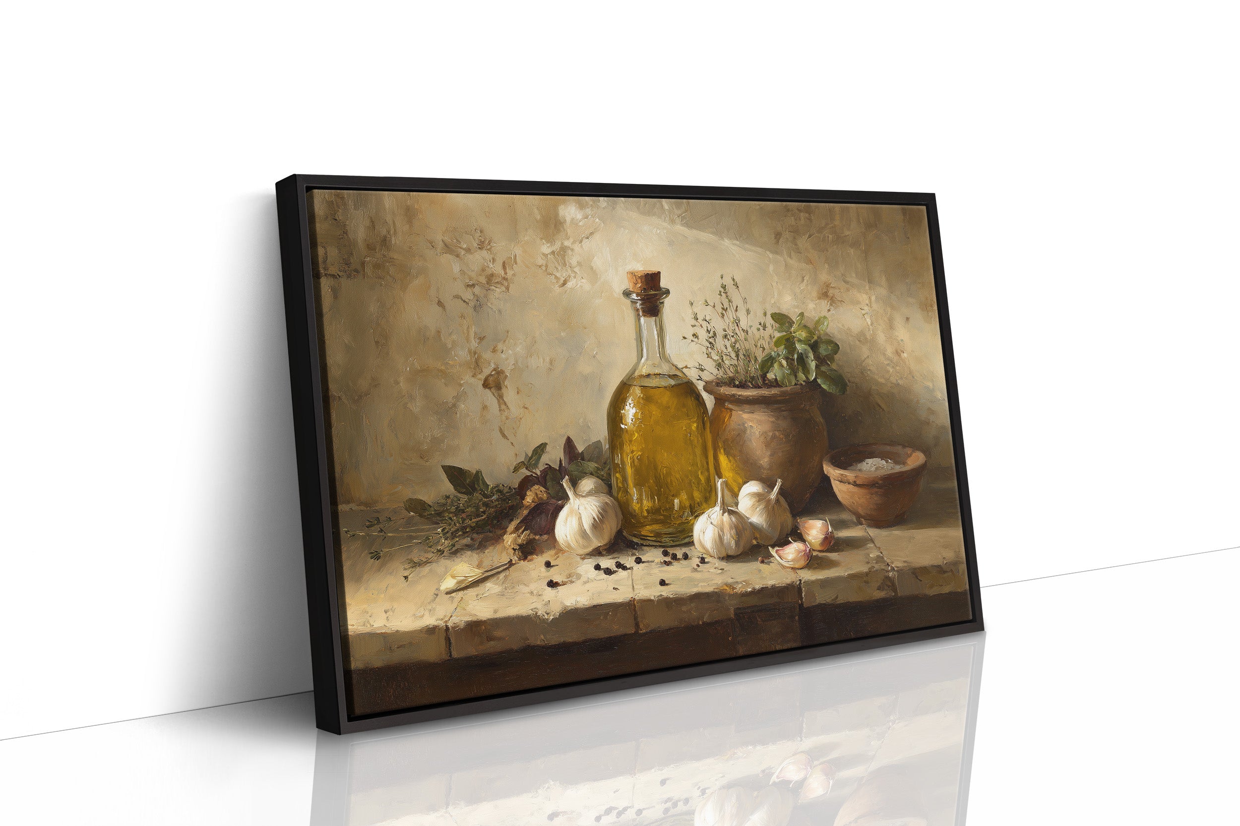 Golden Oil and Garden Herbs