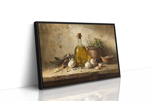 Golden Oil and Garden Herbs
