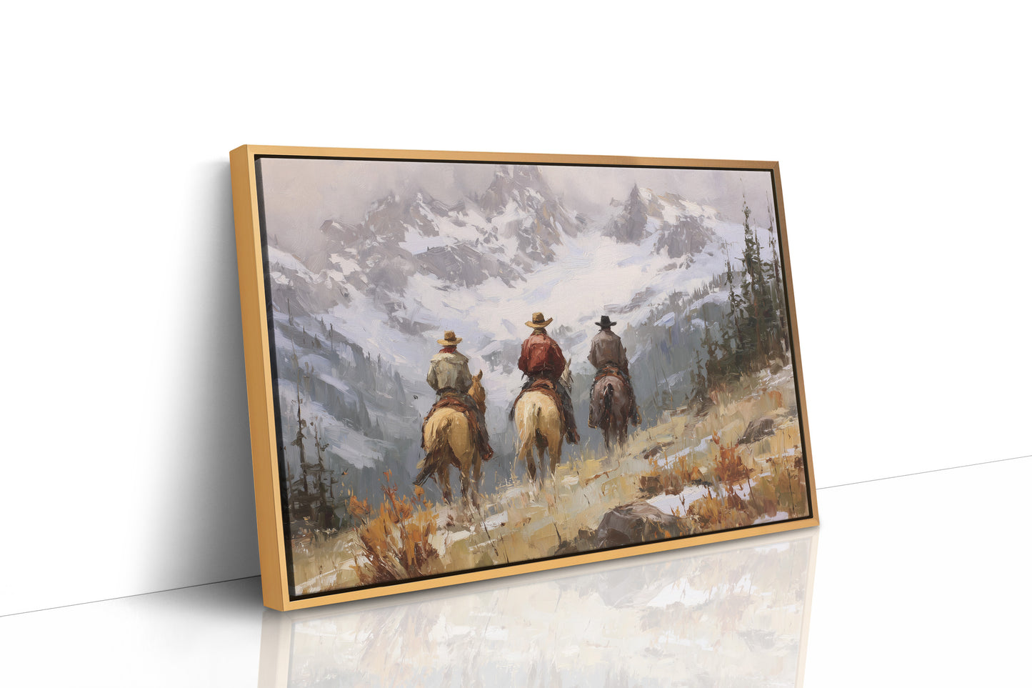 Three Riders Before the Snow