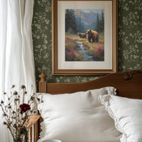 Wild Meadow Bears Find Mountain Stream