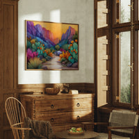 Cactus Blooms Paint Desert Rainbows