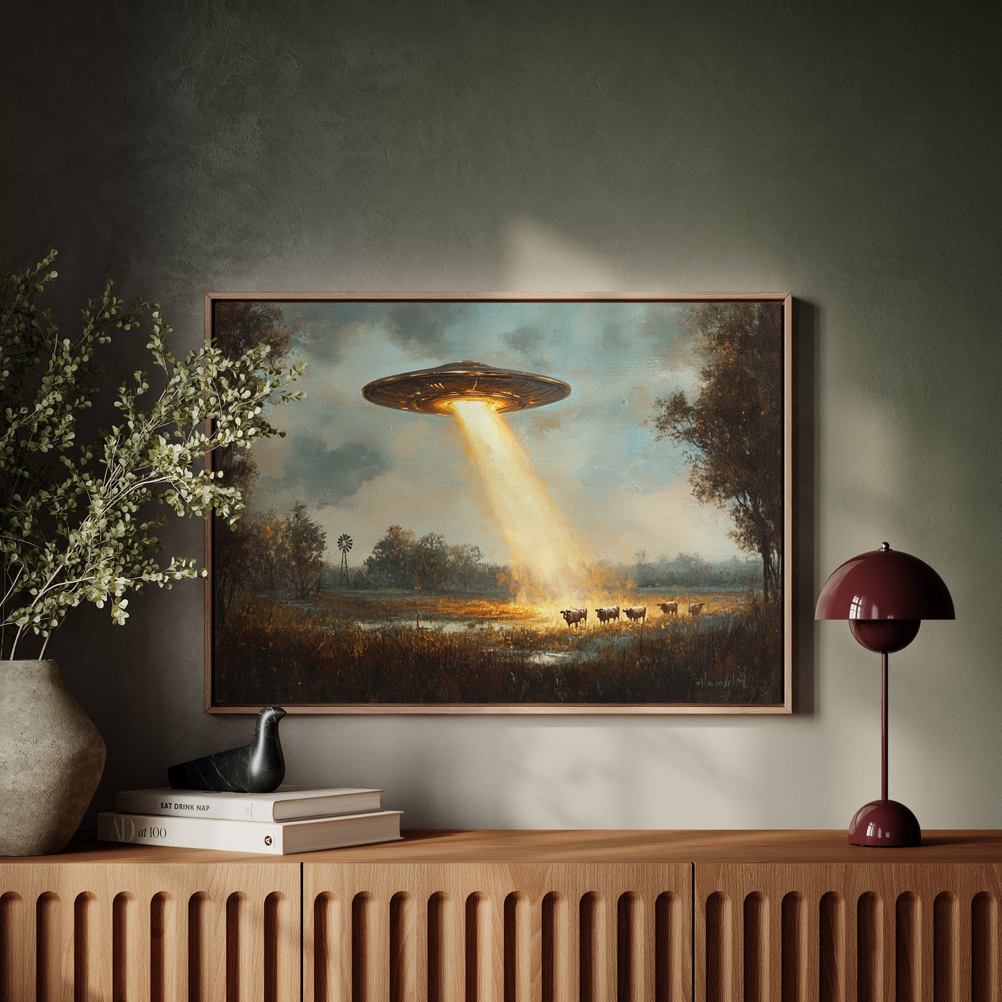 Strange Light Over Pasture Land